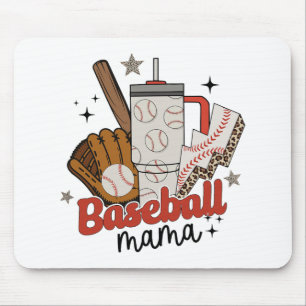 Mama Game Day Vibes Mütter Day Women Baseball Mama Mousepad