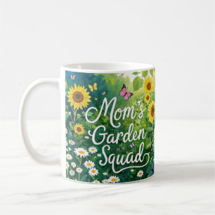 Mama Garden Squad_Sunflowers Daises Schmetterlinge Kaffeetasse