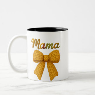 Mama-Garn-Design Zweifarbige Tasse