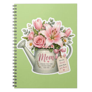 Mama Garten Blumen Notizblock