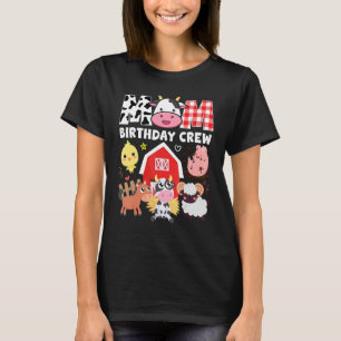 Mama Geburtstag Crew Farm Thema Tiere Kinder Birn T-Shirt