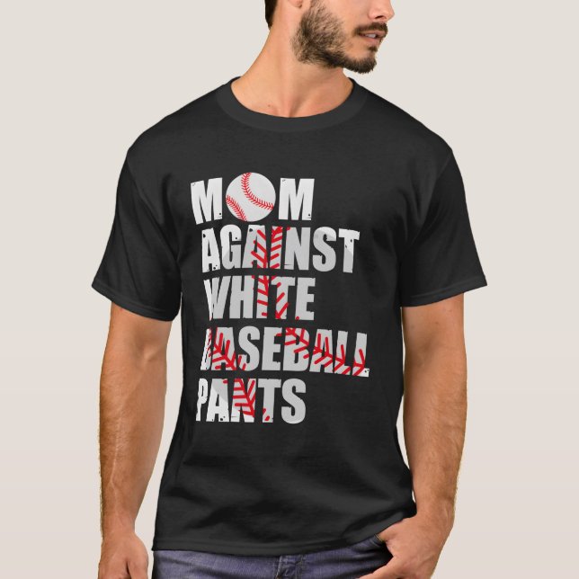 Mama gegen die Mamas von Baseball-Wildschweinen T-Shirt (Vorderseite)