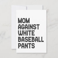 Mama gegen weiße Baseball-Pants Funny-Geschenk