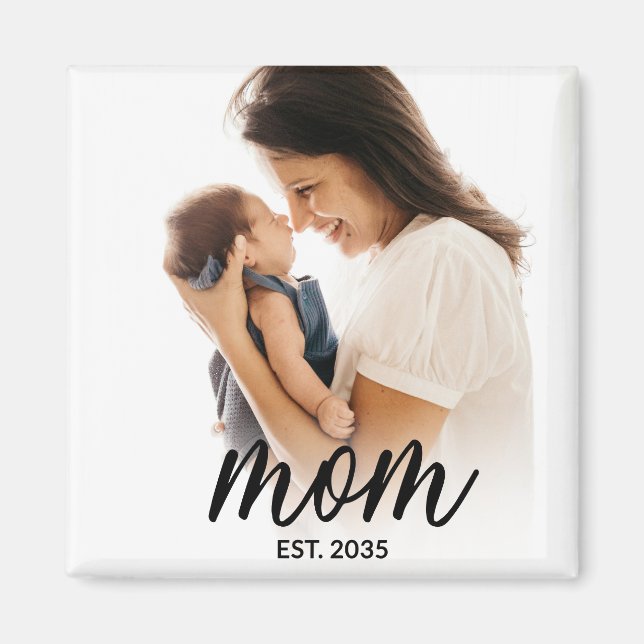 Mama Gegründet Foto-Geschenk Magnet (Vorne)