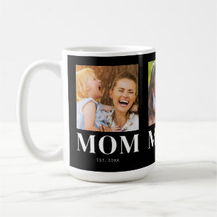 Mama Gegründet Jahr 3 Foto Modern Schwarz Kaffeetasse