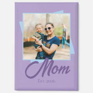 Mama Gegründet Jahr mit Foto Magnet