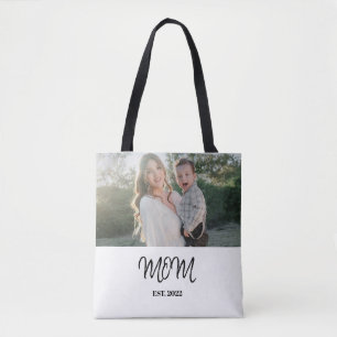 Mama gegründet, Tote Bag mit Foto Tasche