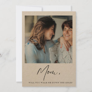Mama geht es mir über die Aisle-Mutterbride Einladung