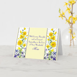 Mama Gelbe Blumen Sympathiekarte Karte