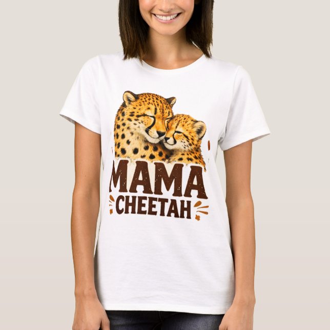 Mama Gepard T-Shirt (Vorderseite)