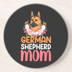 Mama German Shepard Shepherd Dog Getränkeuntersetzer