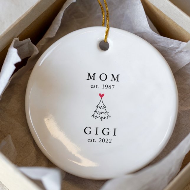 Mama | Gigi Jahr Osten. Weihnachten Keramik Ornament (Von Creator hochgeladen)