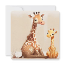 Mama Giraffe mit Baby