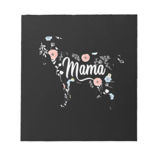 Mama Goat Floral Mama Lover Mor Oma Notizblock