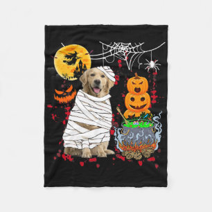 Mama Golden Retriever Hund Halloween Hund Beängsti Fleecedecke