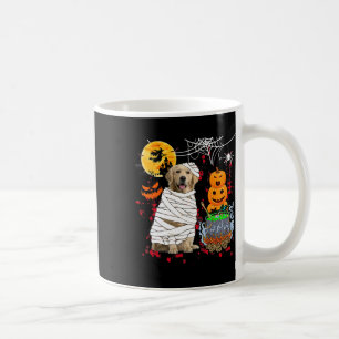 Mama Golden Retriever Hund Halloween Hund Beängsti Kaffeetasse