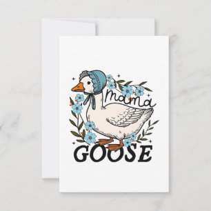 Mama Goose Albern Goose Mütter Day Dankeskarte