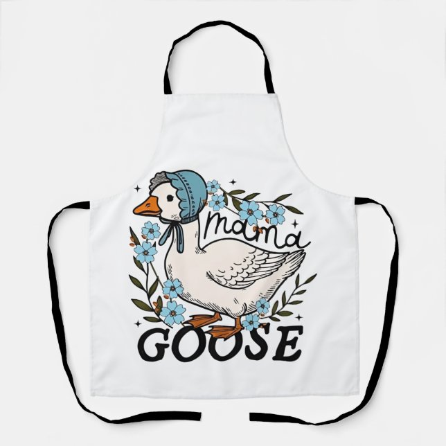 Mama Goose Albern Goose Mütter Day Schürze (Vorderseite)