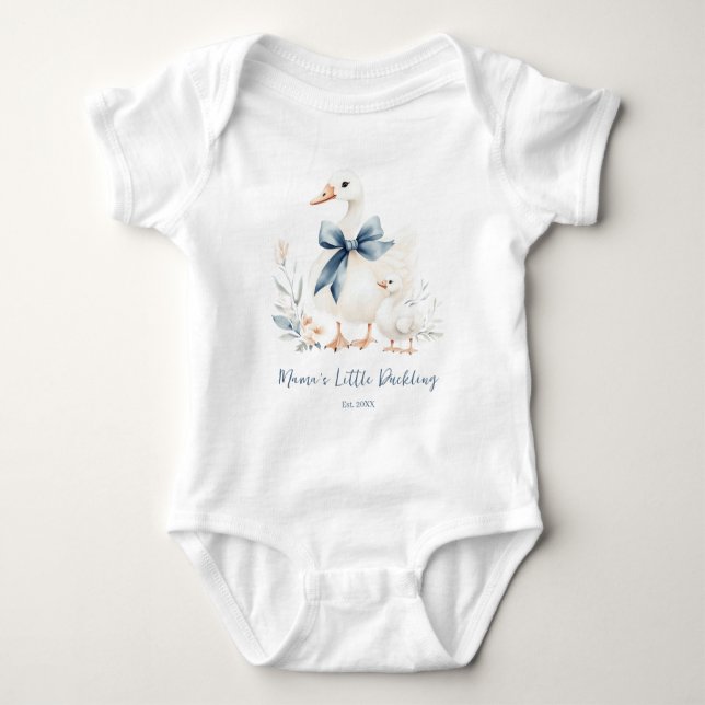 Mama Goose & Baby Duck Matching Strampler (Vorderseite)