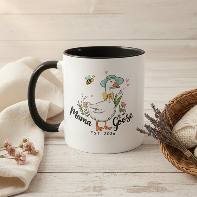 Mama Goose Est süßer Mutterstil Tasse (Von Creator hochgeladen)