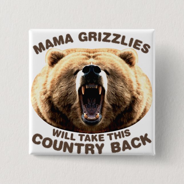 Mama Grizzlies Button (Vorderseite)