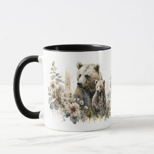 Mama Grizzly und Jungtier-Tasse Tasse