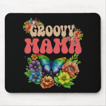 Mama Groovy Floral, Retro Mütter Tag farbenfroh