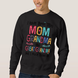 Mama Großes Grandma Muttertag der Großmutter Sweatshirt