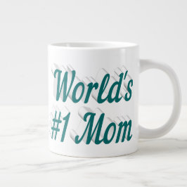 Mama Grün Halbtext Riesenkaffee Tasse