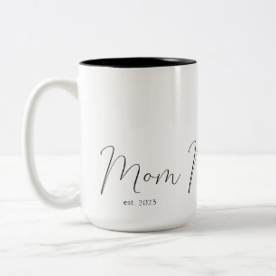 Mama gründete neues Mama-Geschenk Zweifarbige Tasse