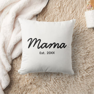 Mama Gründungsjahr Mama Personalisiertes Datum Kissen