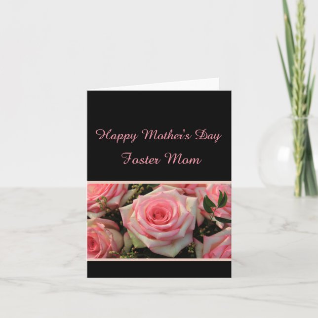 Mama-Happy-Mother-Day-Rose Karte (Vorderseite)
