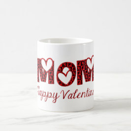 Mama Happy Valentine Niedliche Kupiden Typografie Kaffeetasse