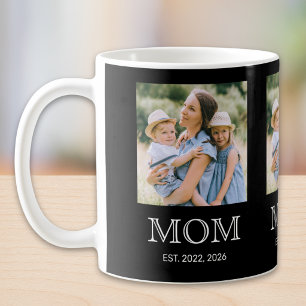 Mama hat 3 Foto Schwarze Kaffeetasse eingerichtet