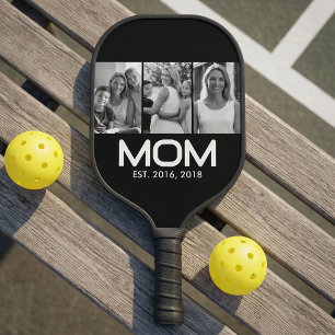 Mama hat Bold Black 3 Foto eingerichtet  Pickleball Schläger