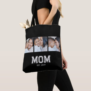 Mama hat Bold Black 3 Foto eingerichtet Tasche
