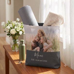 Mama hat ein elegantes Skriptfoto erstellt Tasche