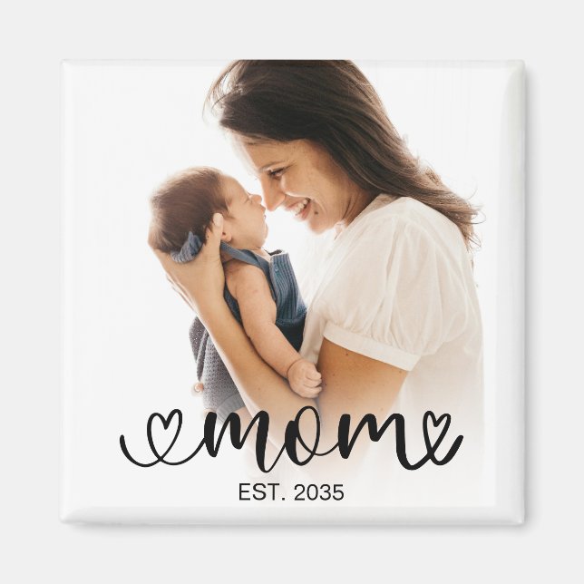 Mama hat ein Fotogeschenk eingerichtet Magnet (Vorne)