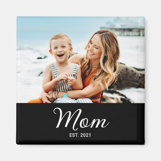 Mama hat ein Fotogeschenk eingerichtet Magnet (Vorne)