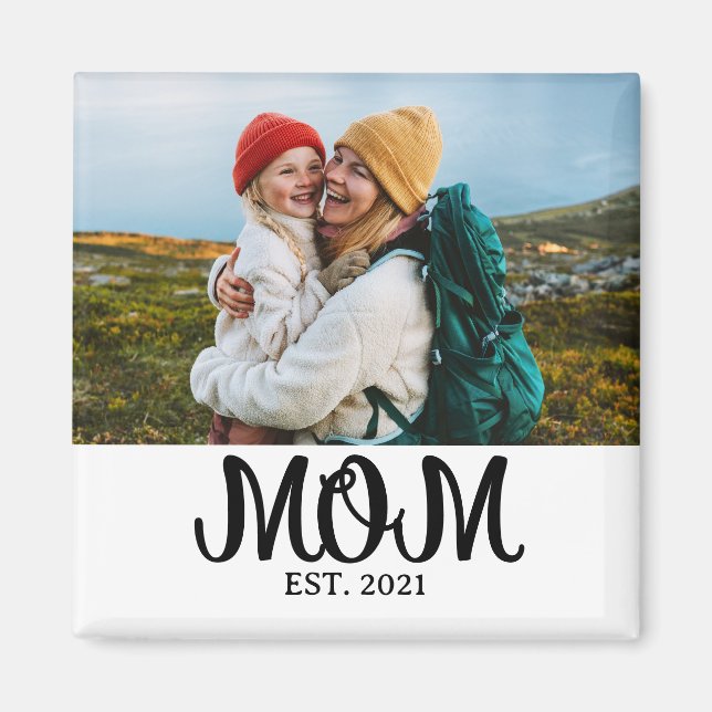 Mama hat ein Fotogeschenk eingerichtet Magnet (Vorne)