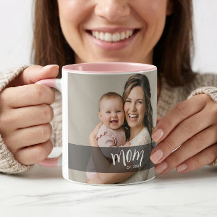 Mama hat ein Fotogeschenk für neue Mütter etablier Tasse
