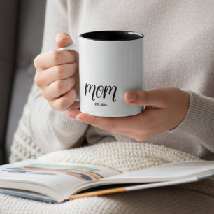 Mama hat ein neues Mama-Geschenk etabliert Zweifarbige Tasse