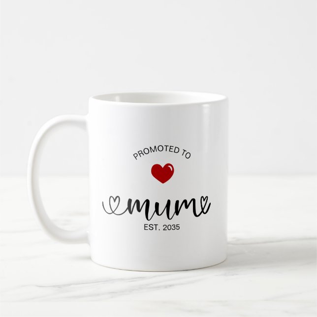 Mama hat ein neues Muttergeschenk etabliert Kaffeetasse (Links)