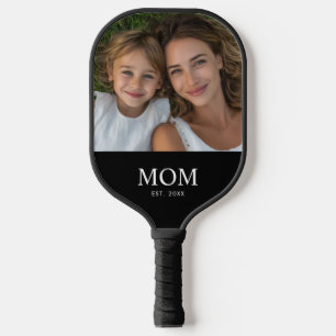 Mama hat ein unterhaltsames Skriptfoto eingerichte Pickleball Schläger