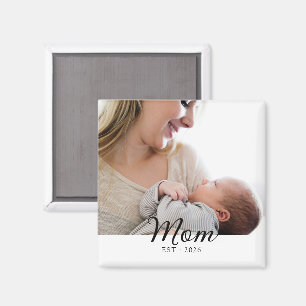 Mama hat einen einfachen Foto-Muttertag eingericht Magnet