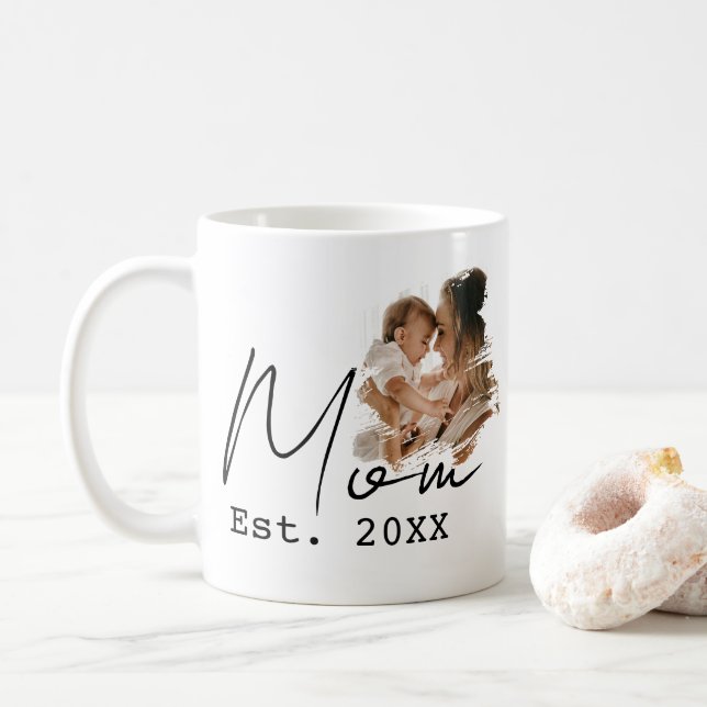 Mama hat einfaches Skript benutzerdefiniertes Foto Kaffeetasse (Mit Donut)