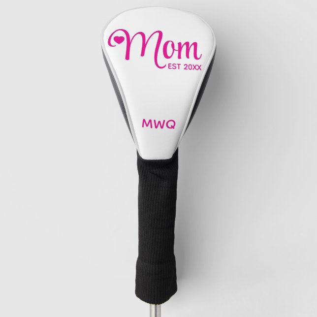 Mama hat einfaches Skript Mütter Geschenk Golf Headcover (Vorderseite)