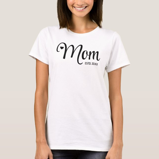 Mama hat einfaches Skript Mütter Geschenk T-Shirt (Vorderseite)