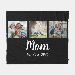 Mama hat elegantes Skript Schwarz 3 Foto Fleecedecke