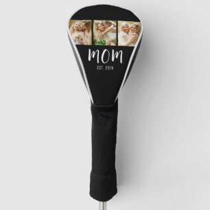 Mama hat elegantes Skript Schwarz 3 Foto Golf Headcover